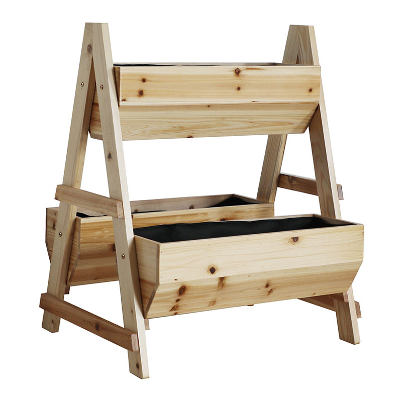 กล่องใส่กระถางต้นไม้รูปตัว A พร้อมผ้านอนวูฟเวนสำหรับสวนหลังบ้าน กล่องใส่กระถางต้นไม้รูปตัว A พร้อมผ้านอนวูฟเวนสำหรับสวนหลังบ้าน