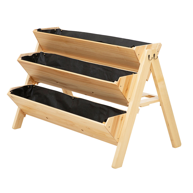 47 ''3 ชั้นยกเตียงสวนยกกล่องสวนไม้ยืนกับตะขอด้านข้างและที่เก็บของกระดาน, เหมาะสำหรับดอกไม้สมุนไพรผัก, ธรรมชาติ 47 ''3 ชั้นยกเตียงสวนยกกล่องสวนไม้ยืนกับตะขอด้านข้างและที่เก็บของกระดาน, เหมาะสำหรับดอกไม้สมุนไพรผัก, ธรรมชาติ