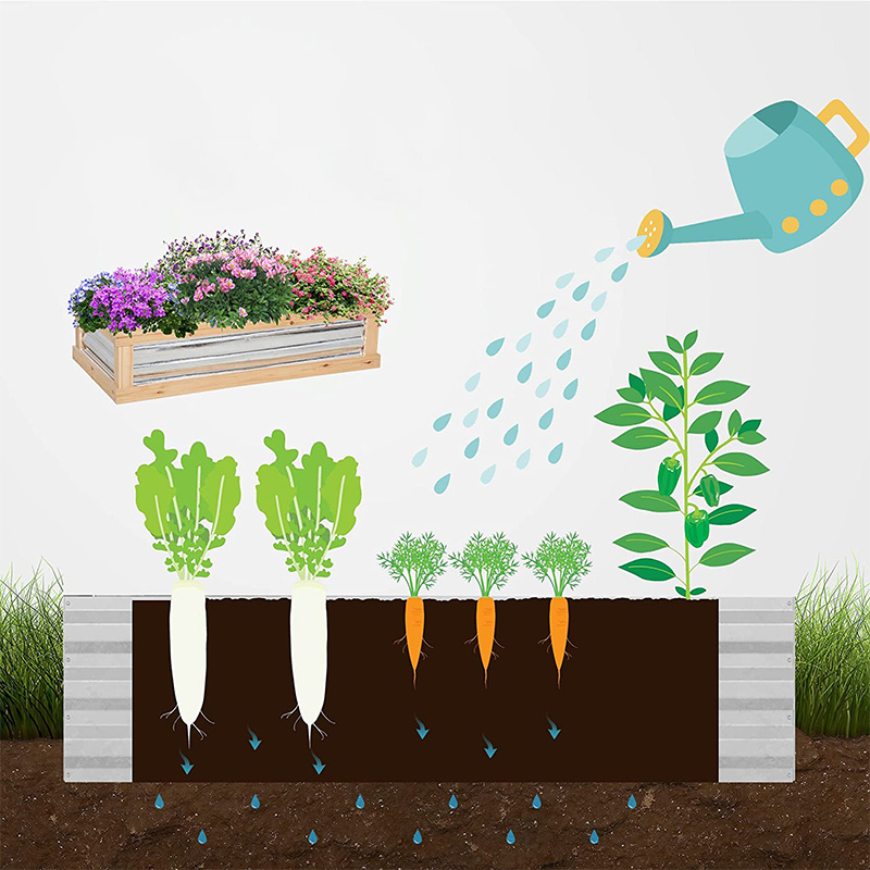 ชุดเตียงดอกไม้สวนยกพร้อมเรือนกระจก, ชาวไร่โครงไม้เย็น, Natural