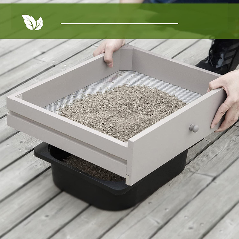 โต๊ะวางกระถางต้นไม้ โต๊ะทำงานในสวน พร้อมตะแกรง อ่างล้างจานและตะกร้าแบบถอดได้