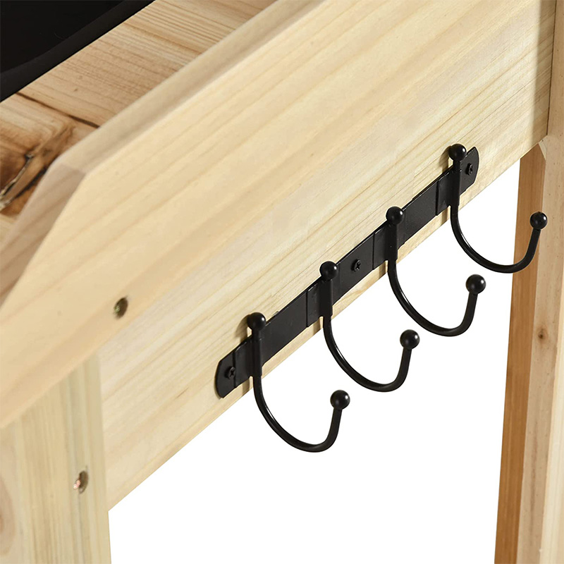 โต๊ะวางกระถางต้นไม้ โต๊ะทำงานในสวน พร้อมตะแกรง อ่างล้างจานและตะกร้าแบบถอดได้