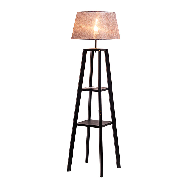 โคมไฟตั้งพื้นแบบโมเดิร์นไฟห้องนอนพร้อมโป๊ะกลอง, สวิตช์เท้าเหยียบ