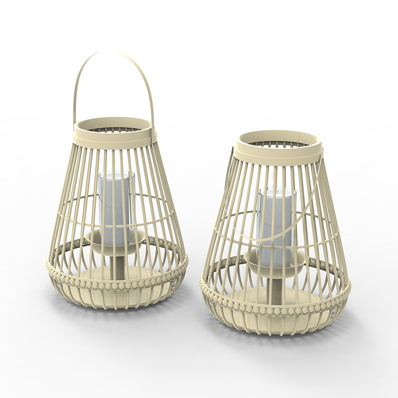 ตะเกียงโลหะพร้อมเทียนไขแบตเตอรี่ - สีดำแบบดั้งเดิม ตะเกียงขนาด 17 นิ้ว