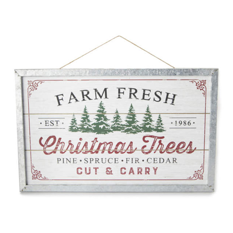 'Farm Fresh Christmas Trees' กรอบแขวนประดับผนัง