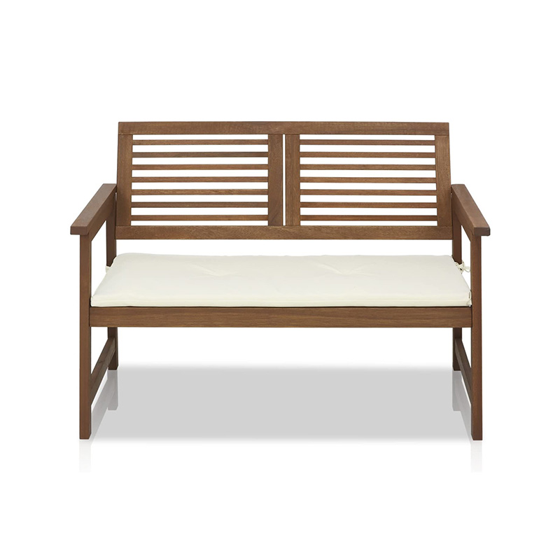 ม้านั่งในสวนพับได้กลางแจ้ง, ม้านั่งไม้ลาน 2 ที่นั่ง, เก้าอี้ Loveseat พร้อมพนักพิงและที่เท้าแขนสำหรับลานเฉลียง, ระเบียงหรือระเบียง, สีเหลือง