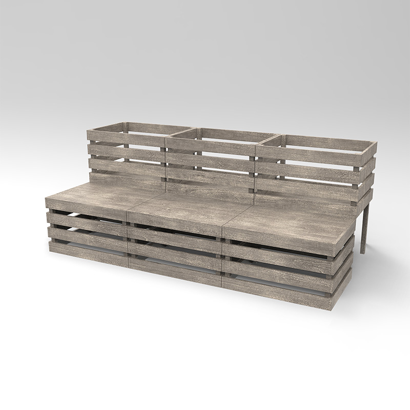 3 ชั้นยกเตียงสวนกล่องชาวไร่อิสระสำหรับผัก, สมุนไพร, ดอกไม้