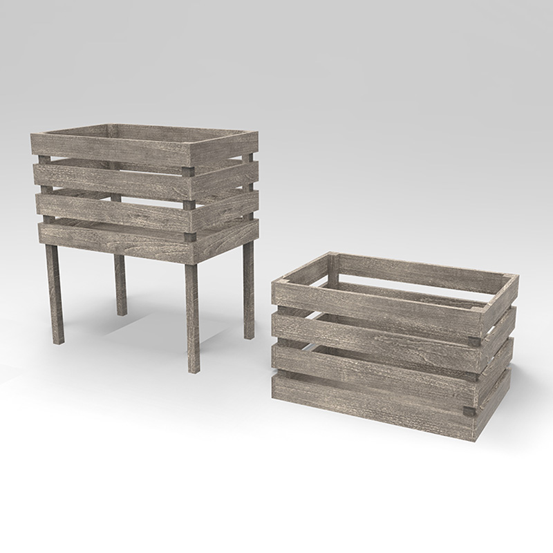 3 ชั้นยกเตียงสวนกล่องชาวไร่อิสระสำหรับผัก, สมุนไพร, ดอกไม้