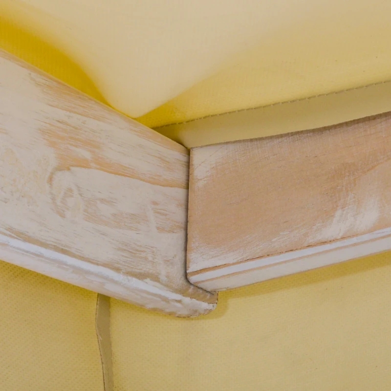 ชิงช้าระเบียงกลางแจ้งสำหรับ 2 คนพร้อมขาตั้งไม้ การออกแบบ A-Frame ที่แข็งแกร่ง และหลังคากันสาดน้ำแบบปรับได้