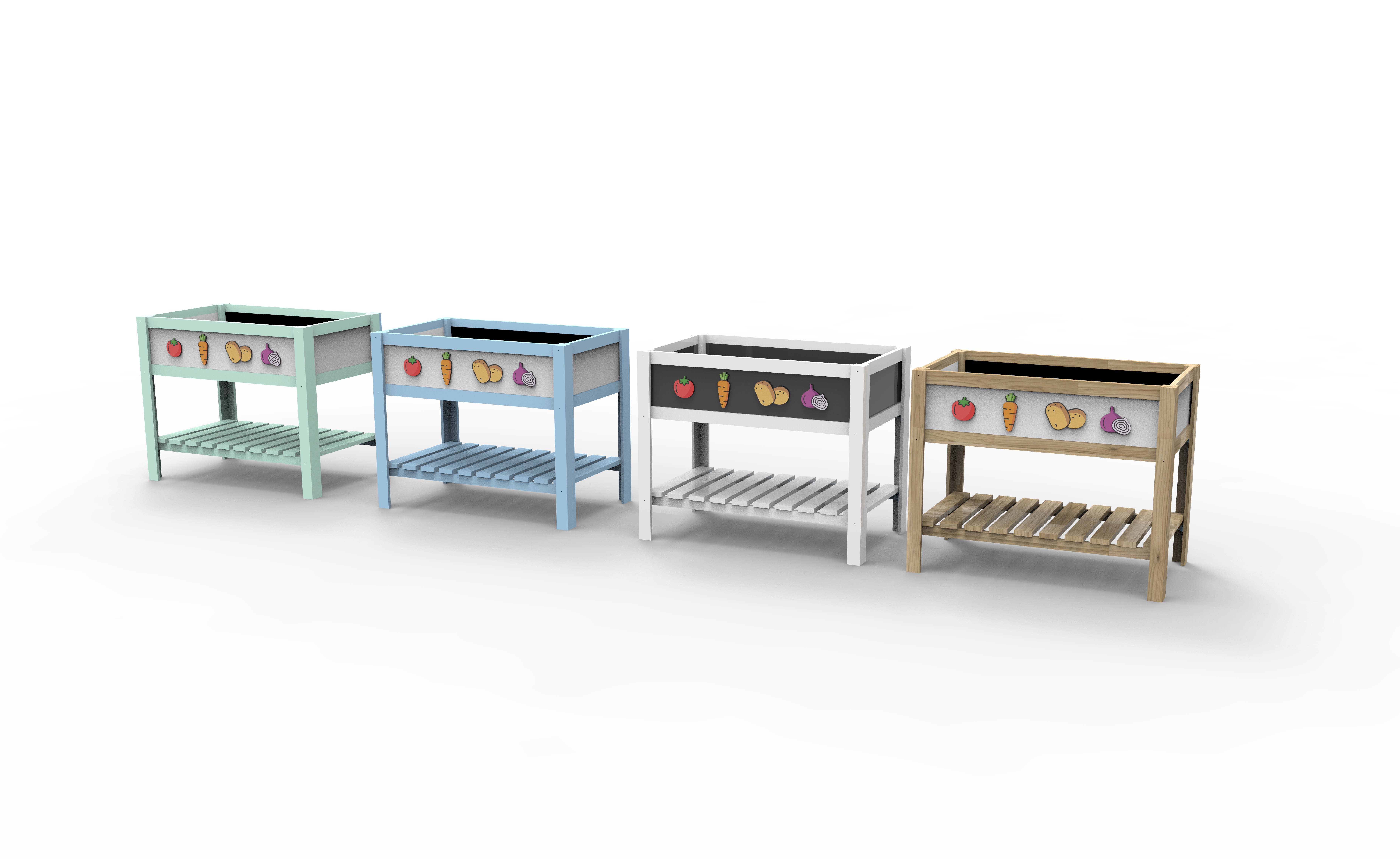 เด็กยกสวนเตียง Planter