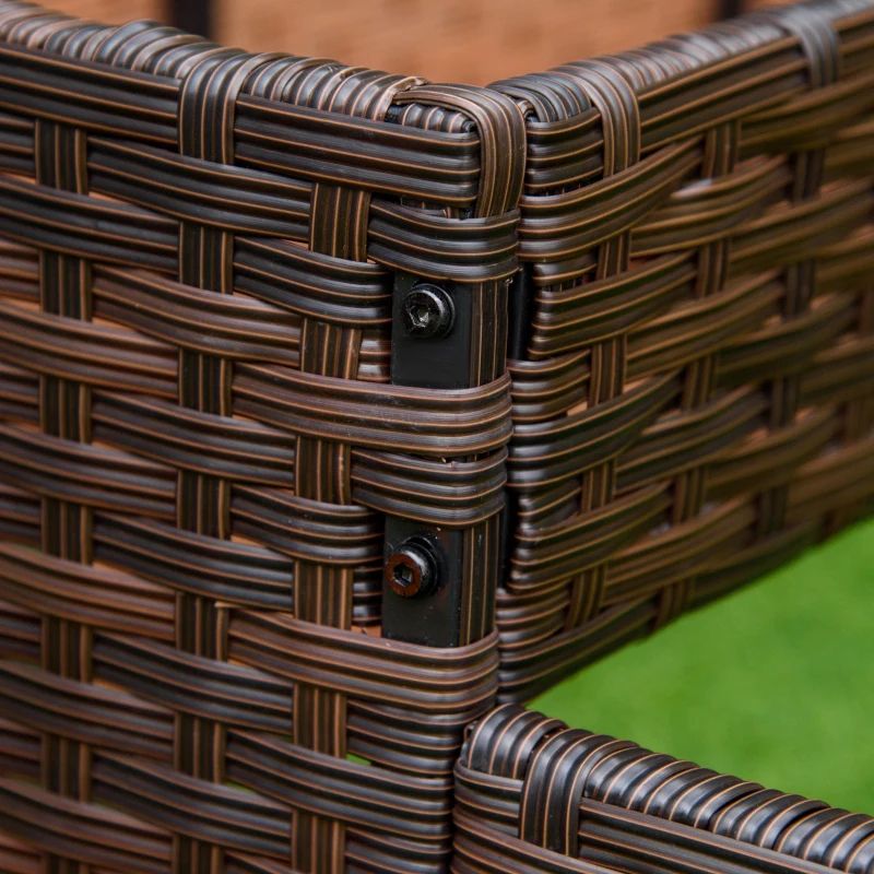 กล่องใส่กระถางดอกไม้หวายในร่ม/กลางแจ้งพร้อมชั้นวางเครื่องมือด้านล่างและพื้นที่ทำงานสูงแข็งแรงทนทาน 28' H