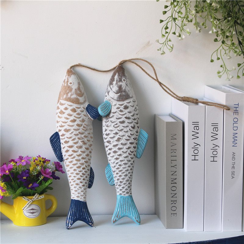 Lixincrafts ตกแต่งสถานที่ศักดิ์สิทธิ์ริมทะเล, ตกแต่งสไตล์ทะเล, วงล้อเรือ - ตกแต่งปลา