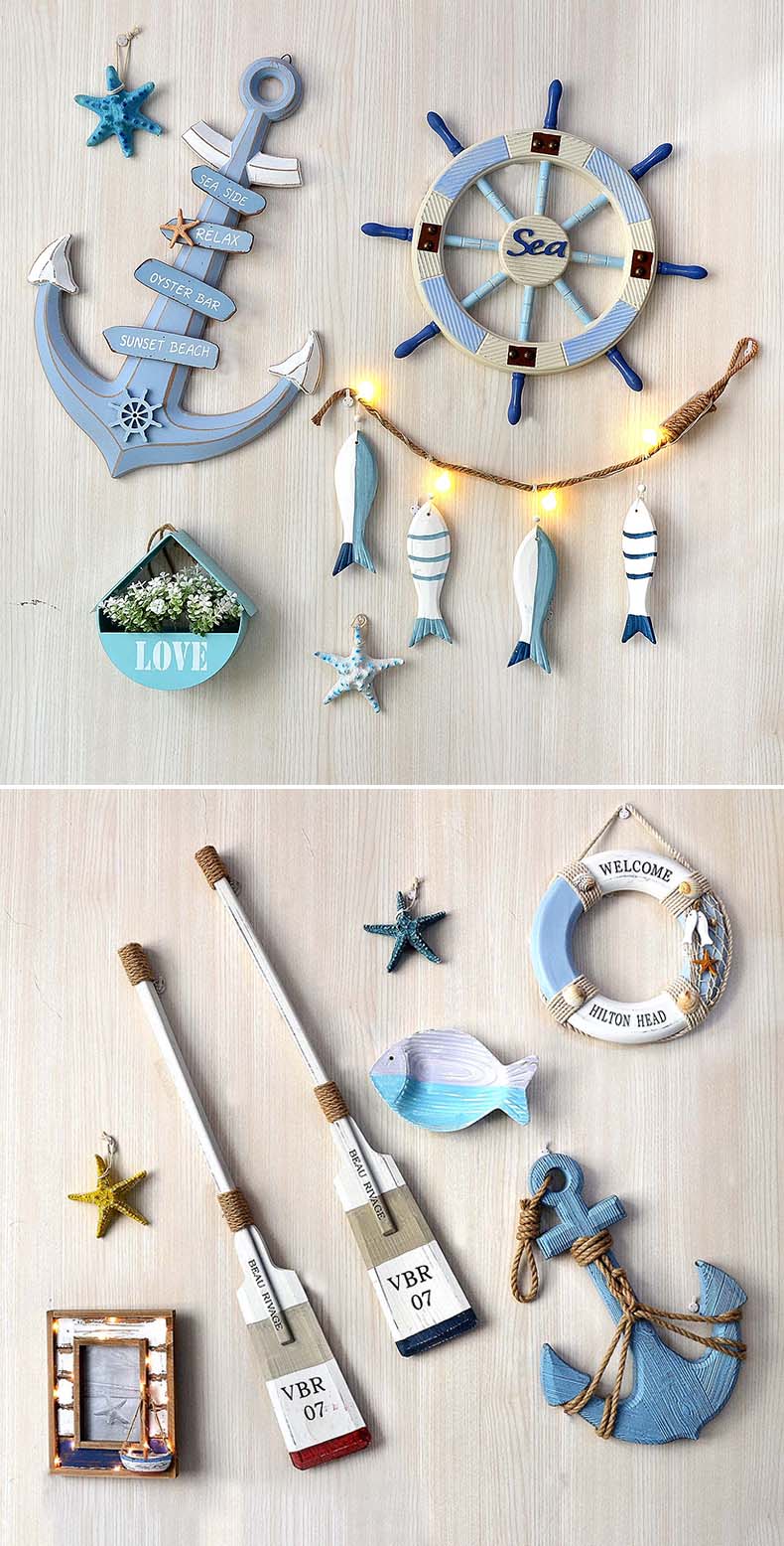 Lixincrafts ตกแต่งสถานที่ศักดิ์สิทธิ์ริมทะเล, ตกแต่งสไตล์ทะเล, ล้อเรือ